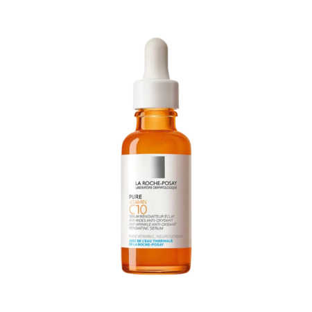 Farmaci online Shqipëri Produkte dermokozmetike Shqipëri Kremra për lëkurë të ndjeshme Produkte për kujdesin e lëkurës Kremra hidratues për fytyrë Shampo për fëmijë Kremra për fëmijë Kremra mbrojtës për lëkurën e fëmijëve Serum për lëkurën e fytyrës Kremra për lëkurë të irrituar Serum La Roche-Posay Pure Vitamin C10 30ml, me 10% vitaminë C, ofron ndriçim dhe rigjenerim të lëkurës, duke reduktuar shenjat e lodhjes dhe përmirësuar teksturën e lëkurës për një pamje më të freskët dhe më të shëndetshme